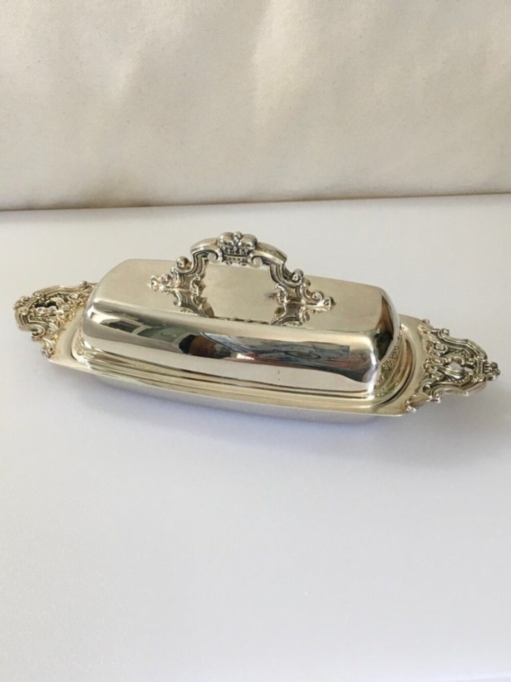 Vintage Gorham Silver Plated Butter Dish